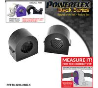 Powerflex Black Frarb Mnt Spazzole 25mm 2Piece Saab 9-3 03-14 PFF80-1203-25BLK