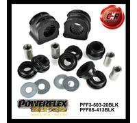 Powerflex Black Frarb Supporti 20mm + Plastica o,Gancio Spazzole Kit Per S3 4WD