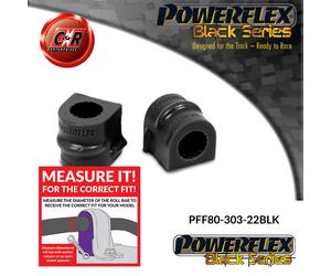 Powerflex Black FrARBMnt Bushes 22Mm Per Vauxhall Vectra B 95-02 PFF80-303-22BLK