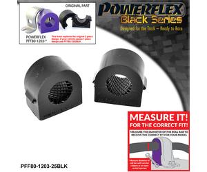 Powerflex Black FrARBMnt Bushes 25Mm 2Pezzi Per Astra Mk5 04-10 PFF80-1203-25BLK