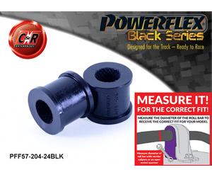 Powerflex Black FrRoll Bar Bushes 24Mm Per Porsche 968 1992-1995 PFF57-204-24BLK