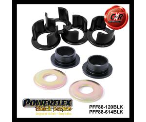 Powerflex Black Frsubframe Protezioni + Barraduomi Tendicinghia Kit per Volvo