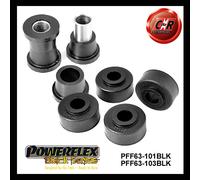 Powerflex Black FrTrack CtrlArm In + FrTieBar-Chass Bushes Per Mini Tardi 65-00