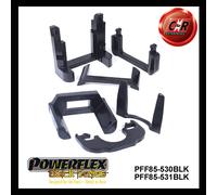 Powerflex Black Gbox & con Lacci Engmnt Protezioni Per VW Golf6 09-12 PFF85-530,