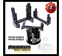 Powerflex Black Gbox Mnt Insert + Low Eng Mnt Insert Lrg Per VW Caddy4 (06/10on)
