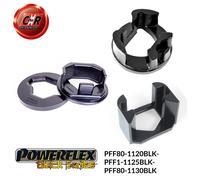 Powerflex Black Inserti Inferiori Posteriori + Motore + Cambio per Corsa D 06-14