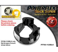 Powerflex Black Lwr Rrengmnt Inserto Per Fiat Punto Abarth 09on PFF80-1120BLK
