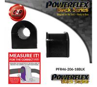 Powerflex Black Posteriore o,Spazzole 18mm Per 200SX S13 & S14 PFR46-206-18BLK