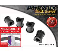 Powerflex Black Posteriore o,Spazzole 18mm per Porsche 914 (1974)