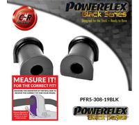Powerflex Black Posteriore o,Spazzole 19mm per BMW 5 Series E28 (82-88)