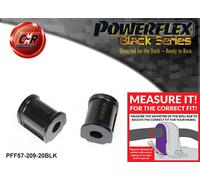 Powerflex Black Posteriore o,Spazzole 20mm per Porsche 911 78-89 Turbo