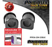 Powerflex Black Posteriore o,Spazzole 25mm, per Mazda 3 BK Mps 04-09