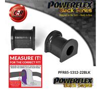 Powerflex Black Posteriore o , Spazzole A Telaio 22mm Per VW T5 04 Su
