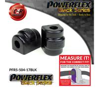 Powerflex Black Posteriore o,Supporto Spazzole 17mm per BMW 7 Serie 88-94