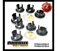 Powerflex Black Posteriore Subfame Boccola Inserti per Impreza Gr, Gh Wrx + Sti