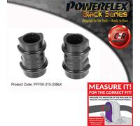 Powerflex Black Rollio Bronzine Barra 23mm per Peugeot 205 Gti, 309 Gti