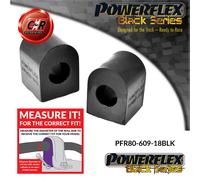 Powerflex Black RR Barra Antirollio Supporti 18mm per Vauxhall Manta B