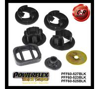 Powerflex Black RR Motore Mnt + Superiore Destro + Gbox Inserti Per Megane 2