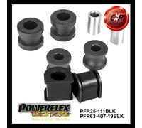 Powerflex Black RR o, Collegamento Kit + Supporti 19mm Per Rover 200 Turbo 89-95