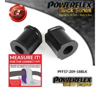 Powerflex Black RR o, Spazzole 18mm Per Porsche 911 78-89 Turbo PFF57-209-18BLK