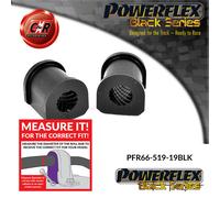 Powerflex Black Posteriore o,Supporto Spazzole 19mm Per Saab 9-3 02on