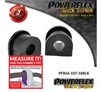 Powerflex Black RR Rollio Bronzine Barra 18mm per Saab 9000 1985-1998