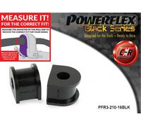 Powerflex Black RR o,Spazzole 16mm per Audi A4 B7 + Est 4WD 05-08 PFR3-210-16BLK