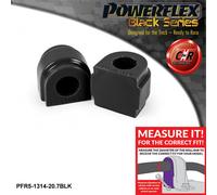 Powerflex Black RR o, Spazzole 20.7mm per Mini F57 Cab 2014-ON PFR5-1314-20.7BLK