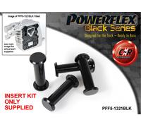 Powerflex Black Superiore Motore Kit Inserti per Mini F60 Countryman Gen2 17on