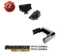 Powerflex Black Superiore Scatola Cambio + Supporto Motore Inserti PFF19-2230BLK