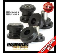 Powerflex Black Telaietto Posteriore 10mm Boccole per Audi S2 Coupe B3 91-96