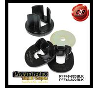 Powerflex Black UpEngMnt TorqArm Insert + Basso Insert In Gomma Per Juke 11on