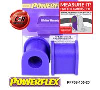 Powerflex Fr o, Mnt Spazzole 20mm per MX-5, Miata, Eunos Mk1 89-98 PFF36-105-20