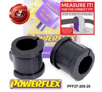 Powerflex Fr o, Supporto Spazzole 25mm per Jaguar XK8, Xkr X100 (96-06)