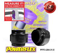Powerflex Black Fr o, Spazzole 31.5mm per Audi A4, Est 2WD 01-05