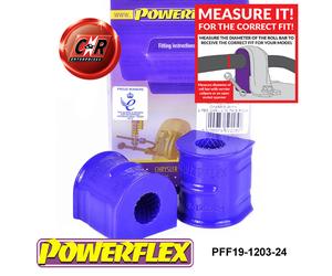 Powerflex Frarb Al Telaio Spazzole 24mm per Ford Focus Mk2 Rs 05-10