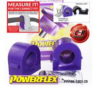 Powerflex Fr o, Mnt Spazzole 25mm 2 Pezzi Per Opel Signum 03-08 PFF80-1203-25