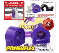 Powerflex Frarb Spazzole 24mm 2Pce Per Opel Vectra C 2002-2008 PFF80-1203-24