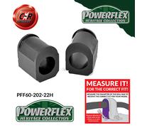 Powerflex Heritage Anteriore o ,IN Spazzole 22mm per Twingo2 + Rs 07-14