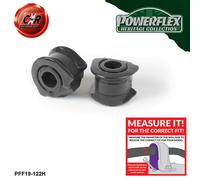 Powerflex Heritage Anteriore o,Spazzole 22mm per Ford Orion Mk1 & 2 80-90