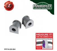 Powerflex Heritage Anteriore o,Spazzole 26mm Per Escort RS1600i PFF19-225-26H