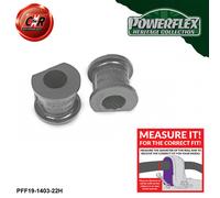 Powerflex Heritage Anteriore o,Supporti 22mm per Ford Capri (69-86)