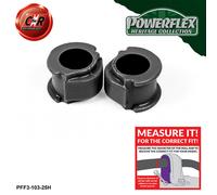 Powerflex Heritage Anteriore o,Supporti 25mm per Audi Coupe (1981-1996)