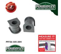 Powerflex Heritage Fr ARB Mnt Bushes 20Mm Per Mazda MX-51 NA 89-98 PFF36-105-20H