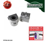Powerflex Heritage Frarb Spazzole 22mm Per Opel Astra1 GTE 80-85 PFF80-303-22H