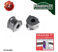 Powerflex Heritage Fr o, Mnt Spazzole 24mm Per Ford Escort Rs Tubo S2 PFF19-205H
