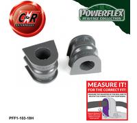 Powerflex Heritage Fr o, A Telaio Spazzole 18mm per Alfa 33 83-95 PFF1-103-18H