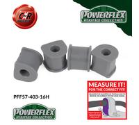 Powerflex Heritage Frarb Spazzole 16mm per Porsche 911 Epoca 74-77 PFF57-403-16H
