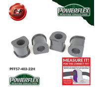Powerflex Heritage Frarb Spazzole 22mm per Porsche 911 Epoca 87-89 PFF57-403-22H
