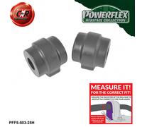 Powerflex Heritage Fr o, Mnt Spazzole 25mm per BMW E39 535-540 96-04